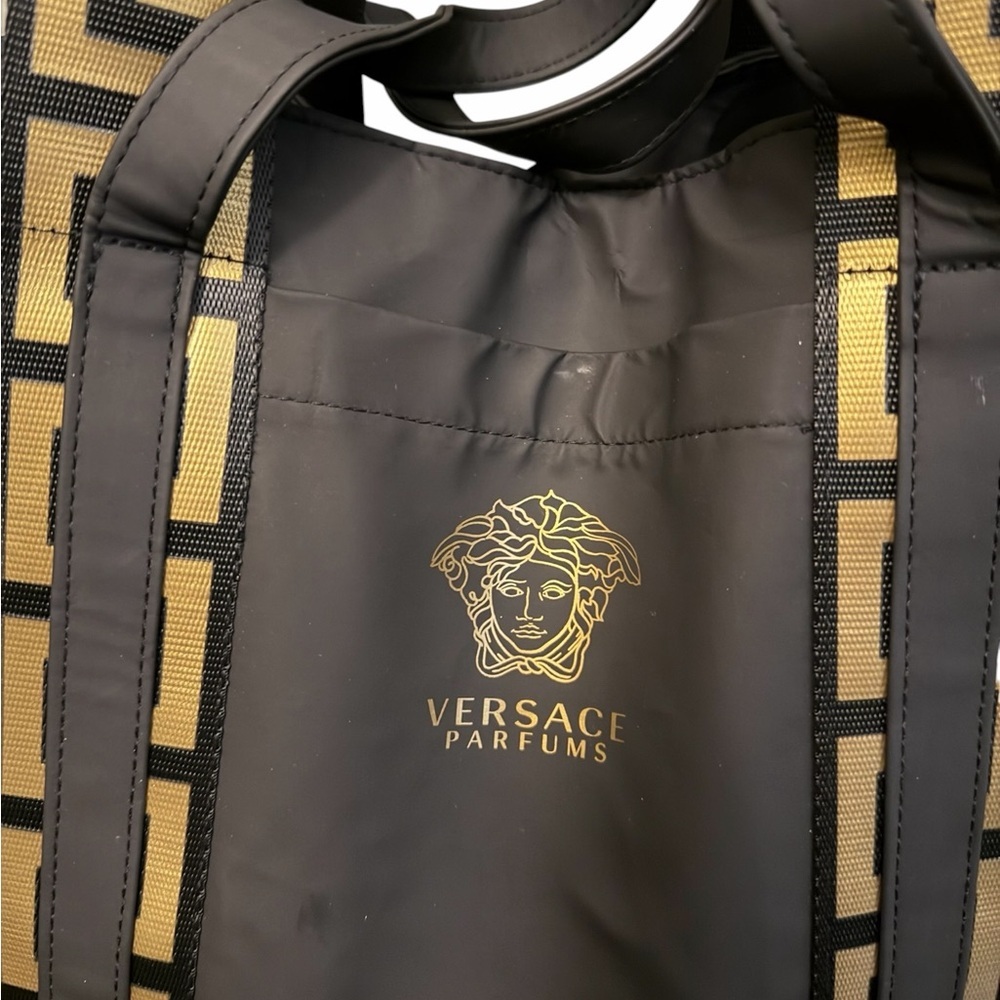 Versace Parfums Black & Gold Logo Tote NEW WITHOUT TAGS - Picture 11 of 16